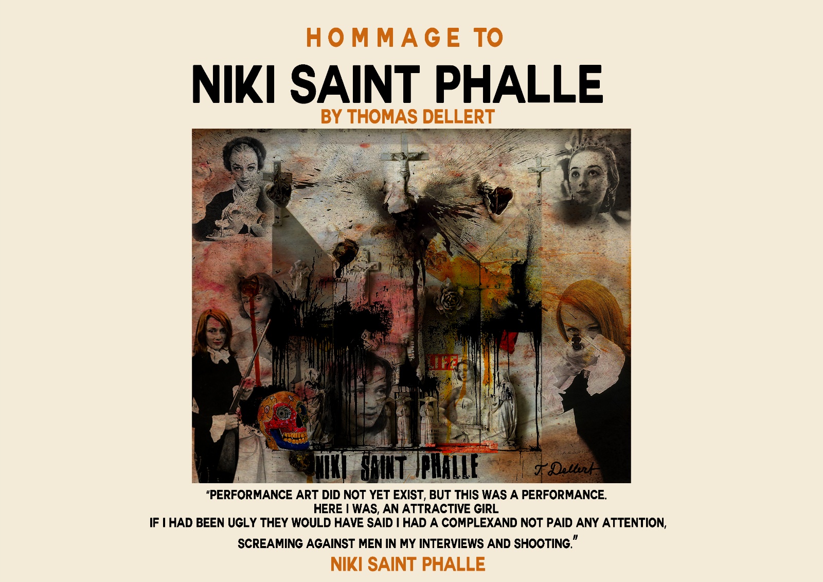 Niki saint phalle by thomas dellert poster 